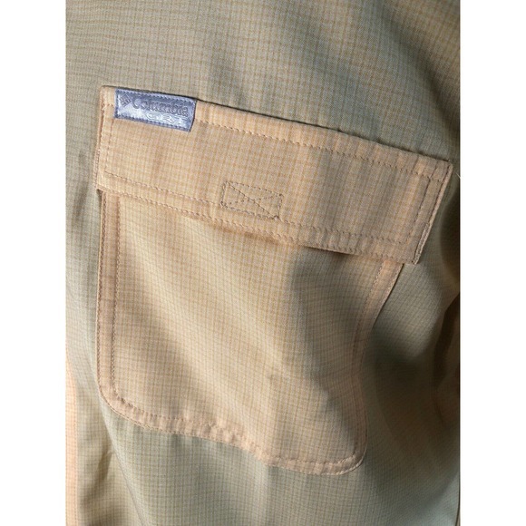 Columbia GRT Men Checker Button Outdoor Shirt MED - Picture 12 of 12